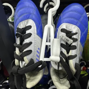 Blue and white soccer Shoes